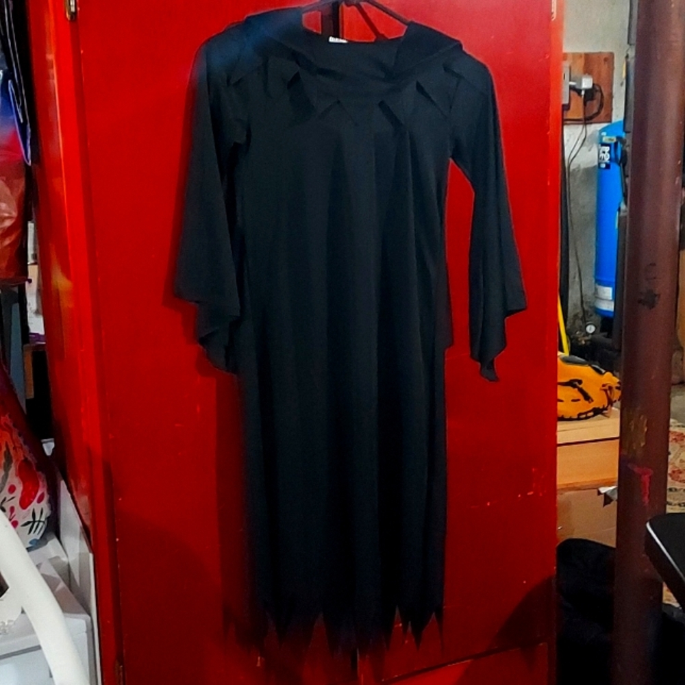 Halloween costume A ghoul or a witch's robe.